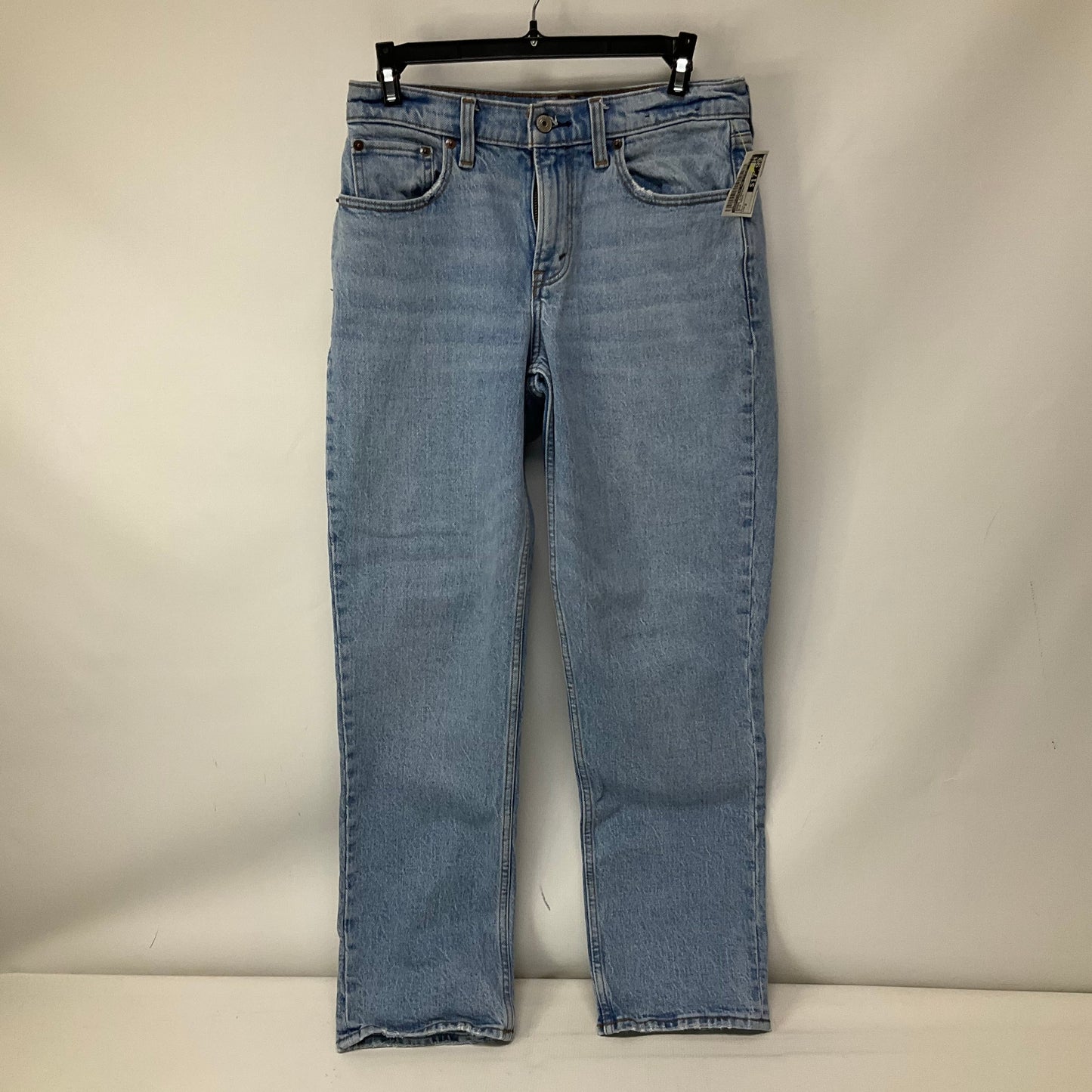 Jeans Straight By Abercrombie And Fitch In Blue Denim, Size: 2