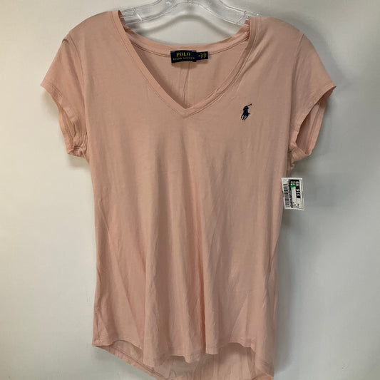 Top Short Sleeve By Polo Ralph Lauren In Pink, Size: M