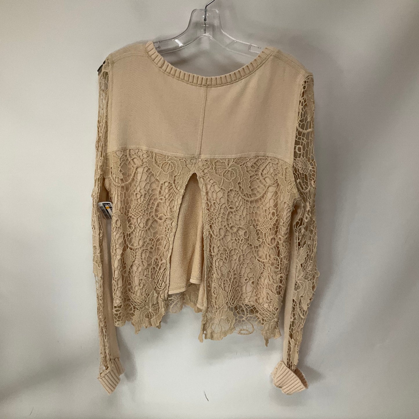 Top Long Sleeve By Free People In Pink, Size: S