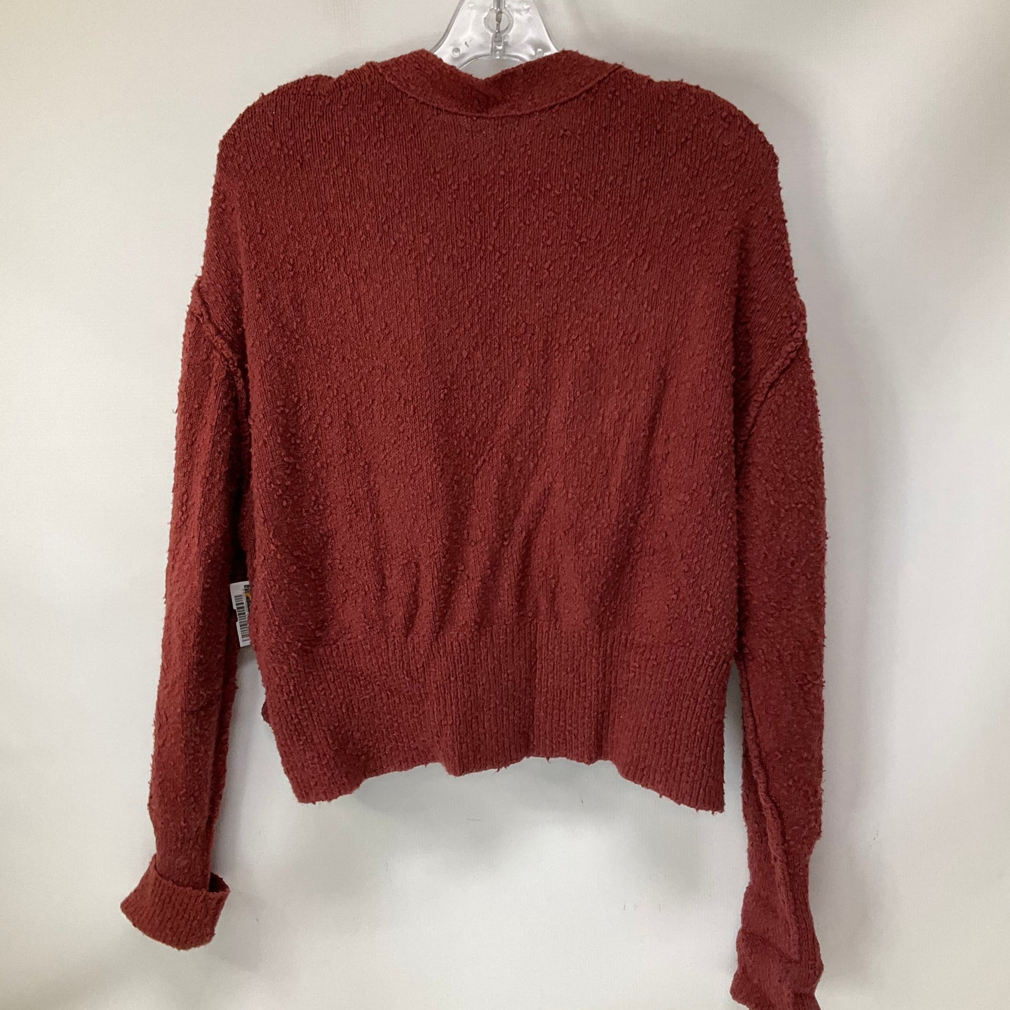 Sweater Cardigan By Free People In Red, Size: Xs