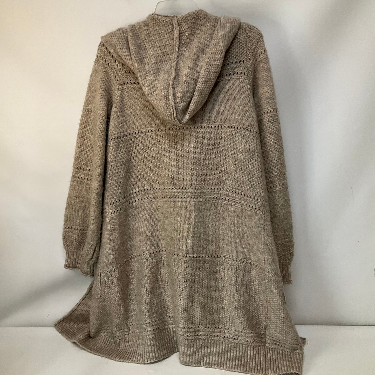 Sweater Cardigan By Abercrombie And Fitch In Tan, Size: M