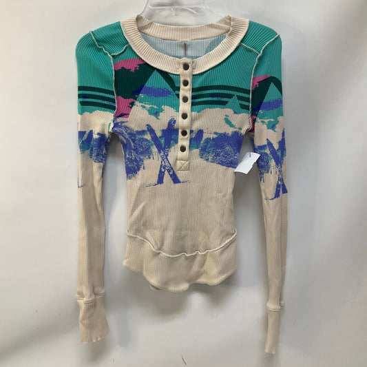 Top Long Sleeve By Free People In Multi-colored, Size: S