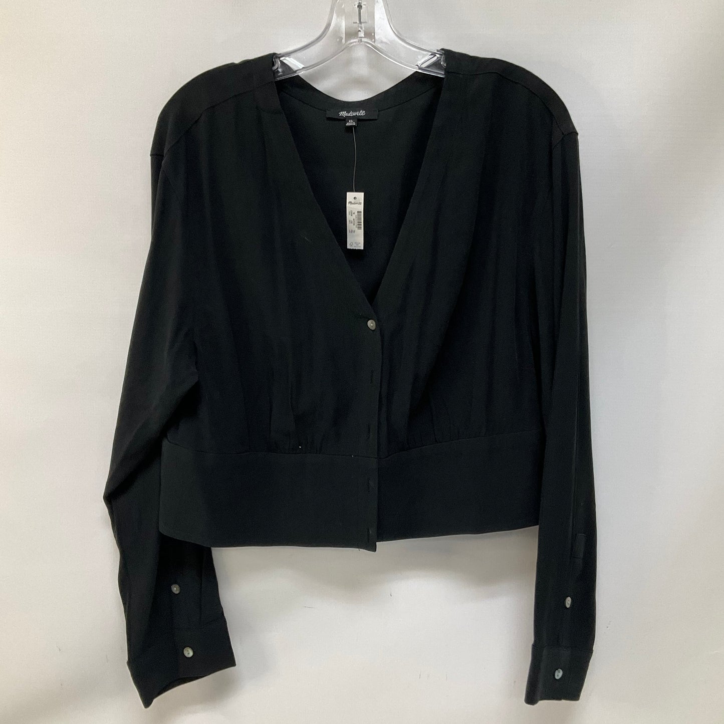 Top Long Sleeve By Madewell In Black, Size: Xl