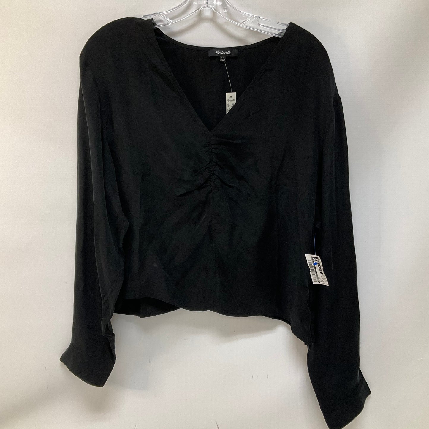 Top Long Sleeve By Madewell In Black, Size: 14