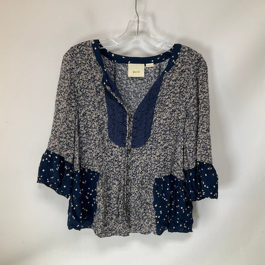 Top Long Sleeve By Maeve In Blue, Size: 10