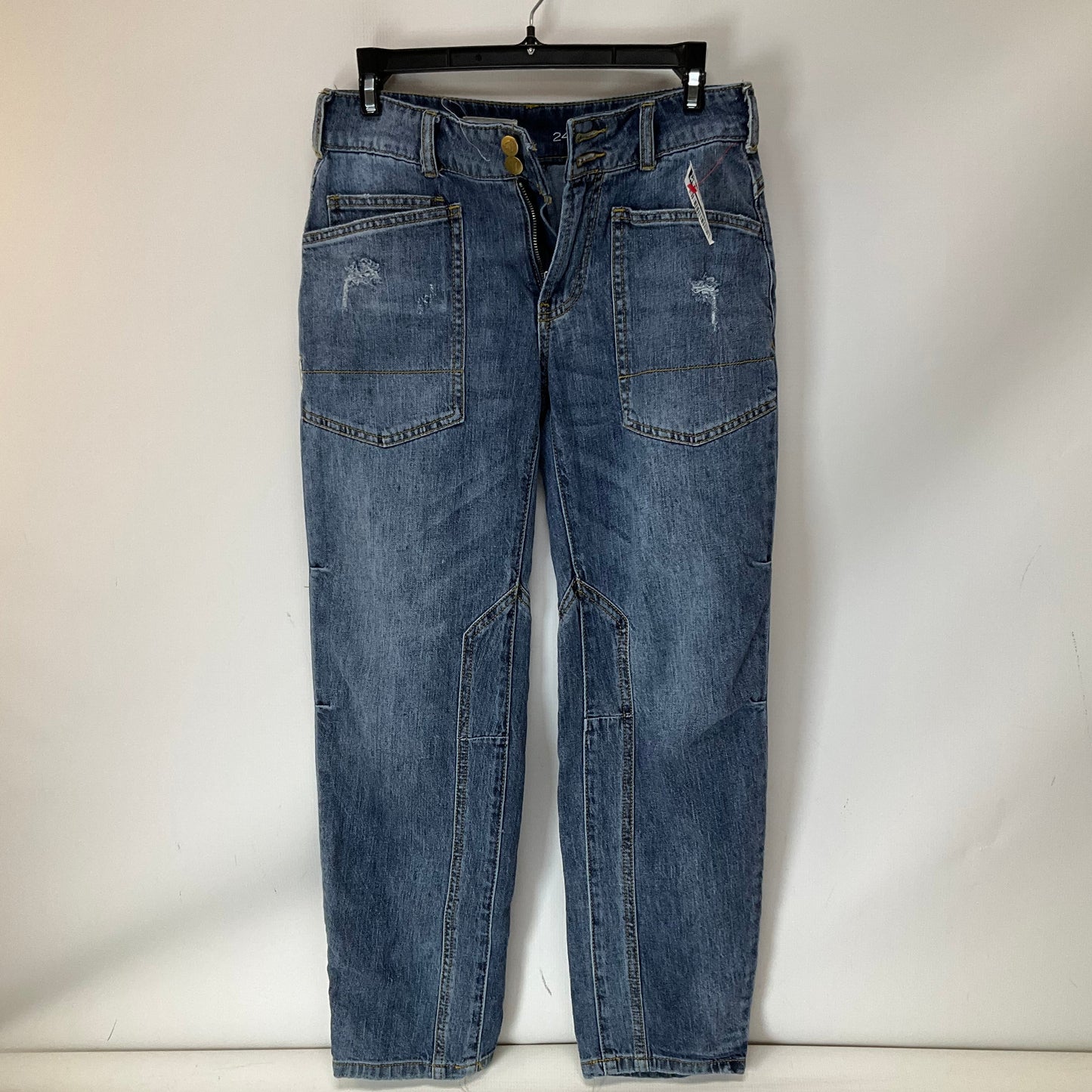 Jeans Straight By Pilcro In Blue Denim, Size: 24