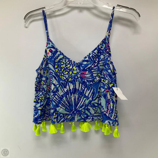 Top Sleeveless Designer By Lilly Pulitzer In Blue, Size: 2
