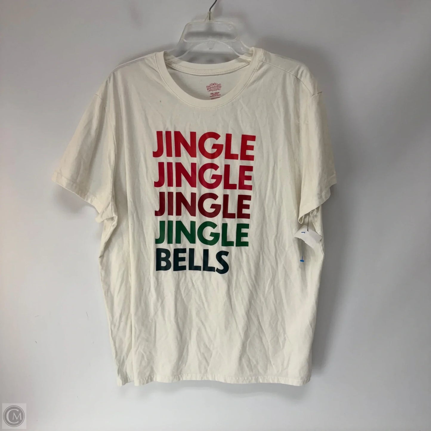 Top Short Sleeve By Clothes Mentor In White, Size: 2x