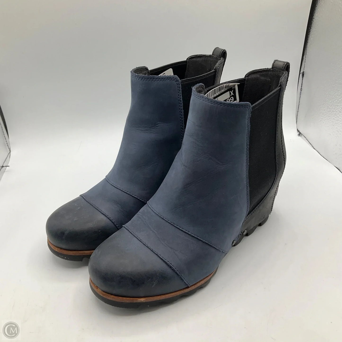 Boots Ankle Heels By Sorel In Blue, Size: 8
