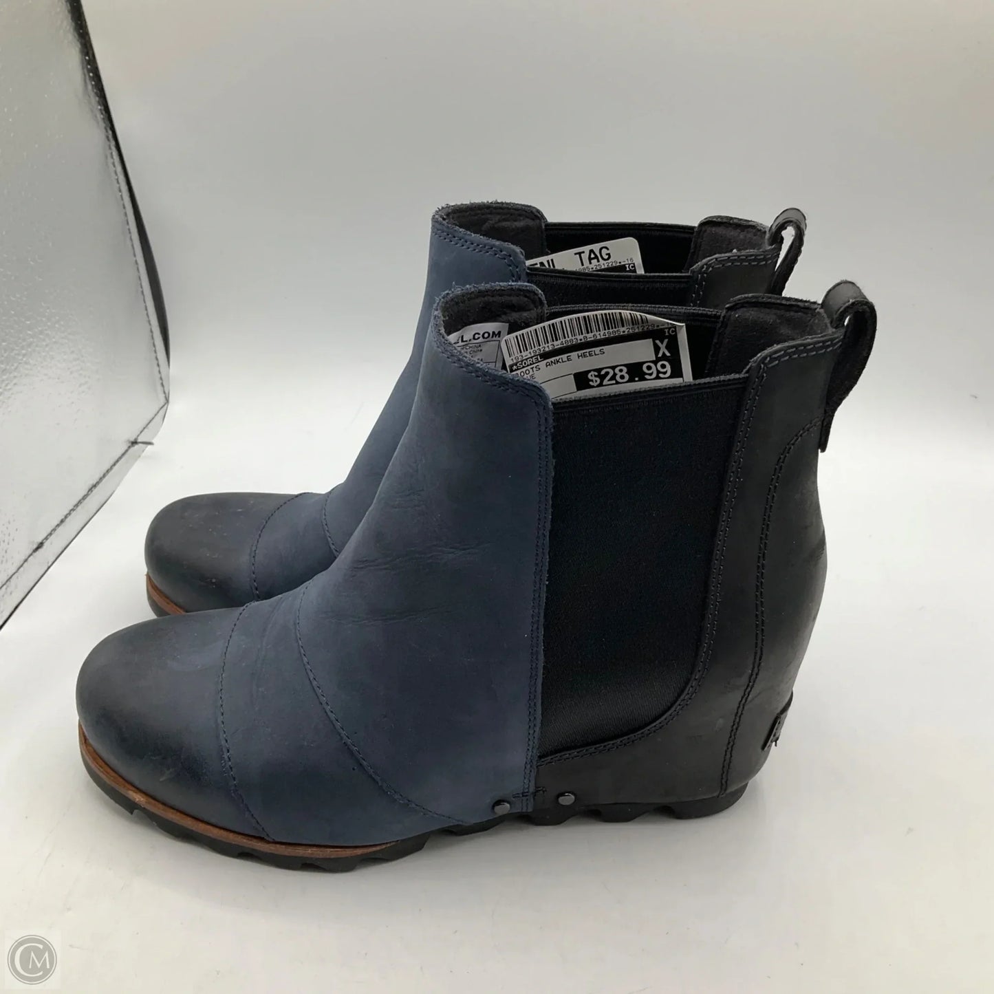 Boots Ankle Heels By Sorel In Blue, Size: 8