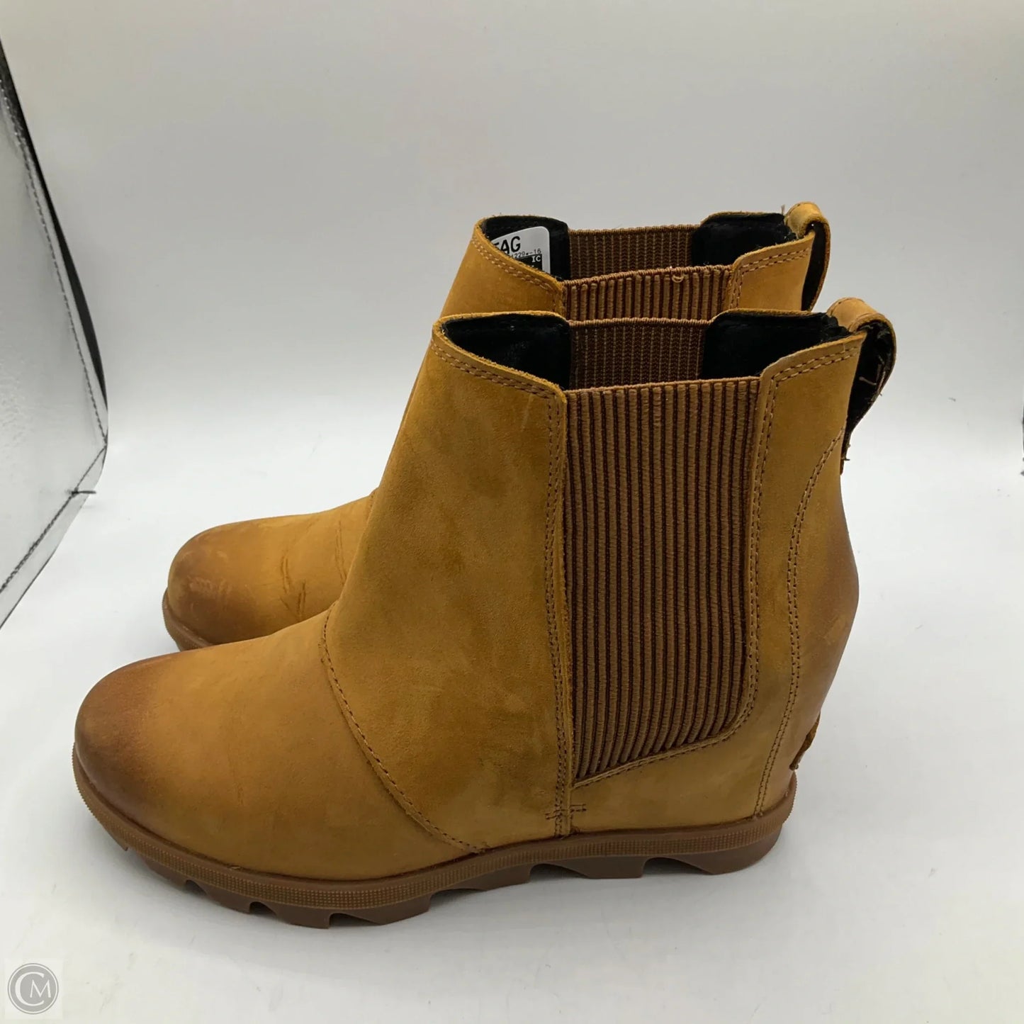 Boots Ankle Heels By Sorel In Brown, Size: 8