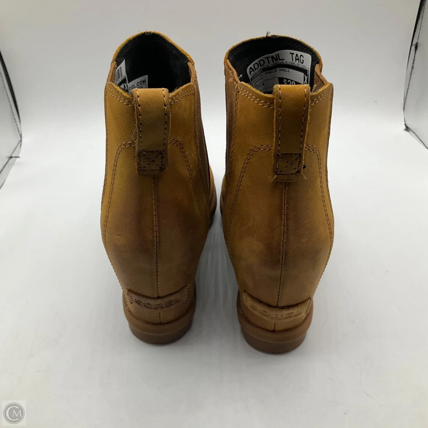 Boots Ankle Heels By Sorel In Brown, Size: 8