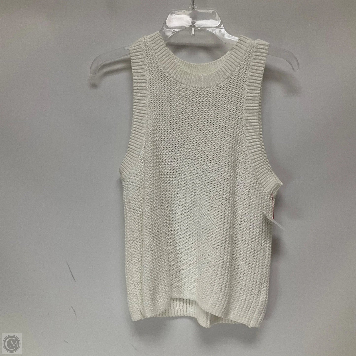 Top Sleeveless By Anthropologie In White, Size: M