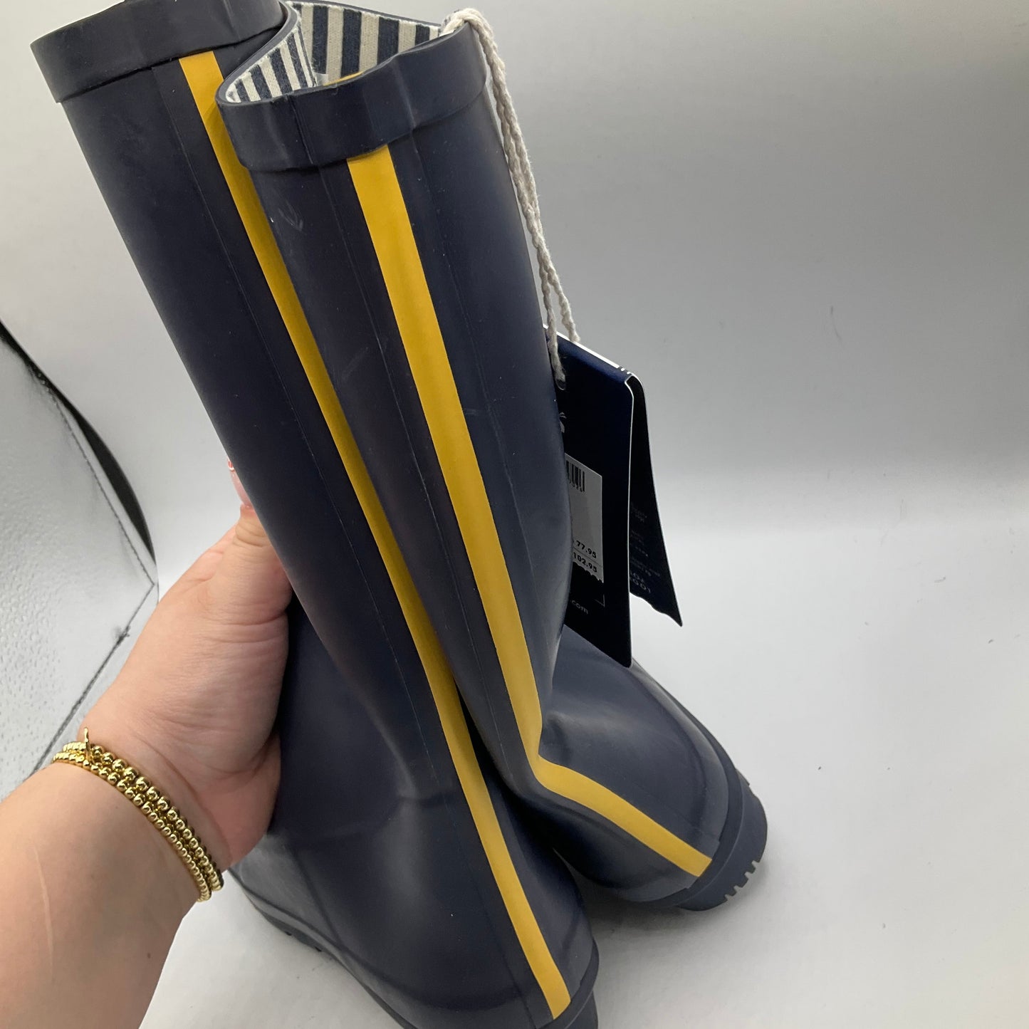 Navy Boots Rain Joules, Size 5