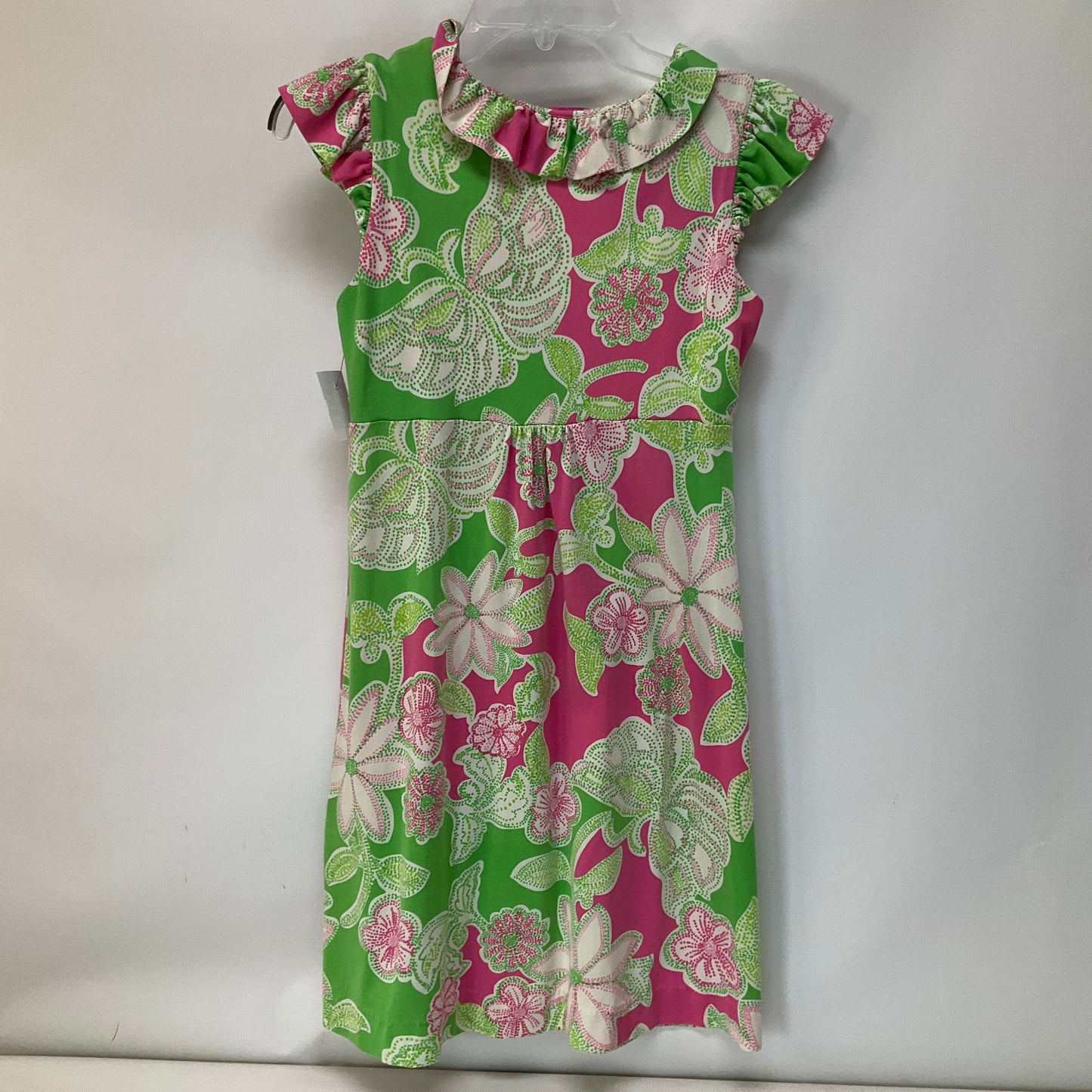 Green & Pink Dress Casual Short Lilly Pulitzer, Size Xs