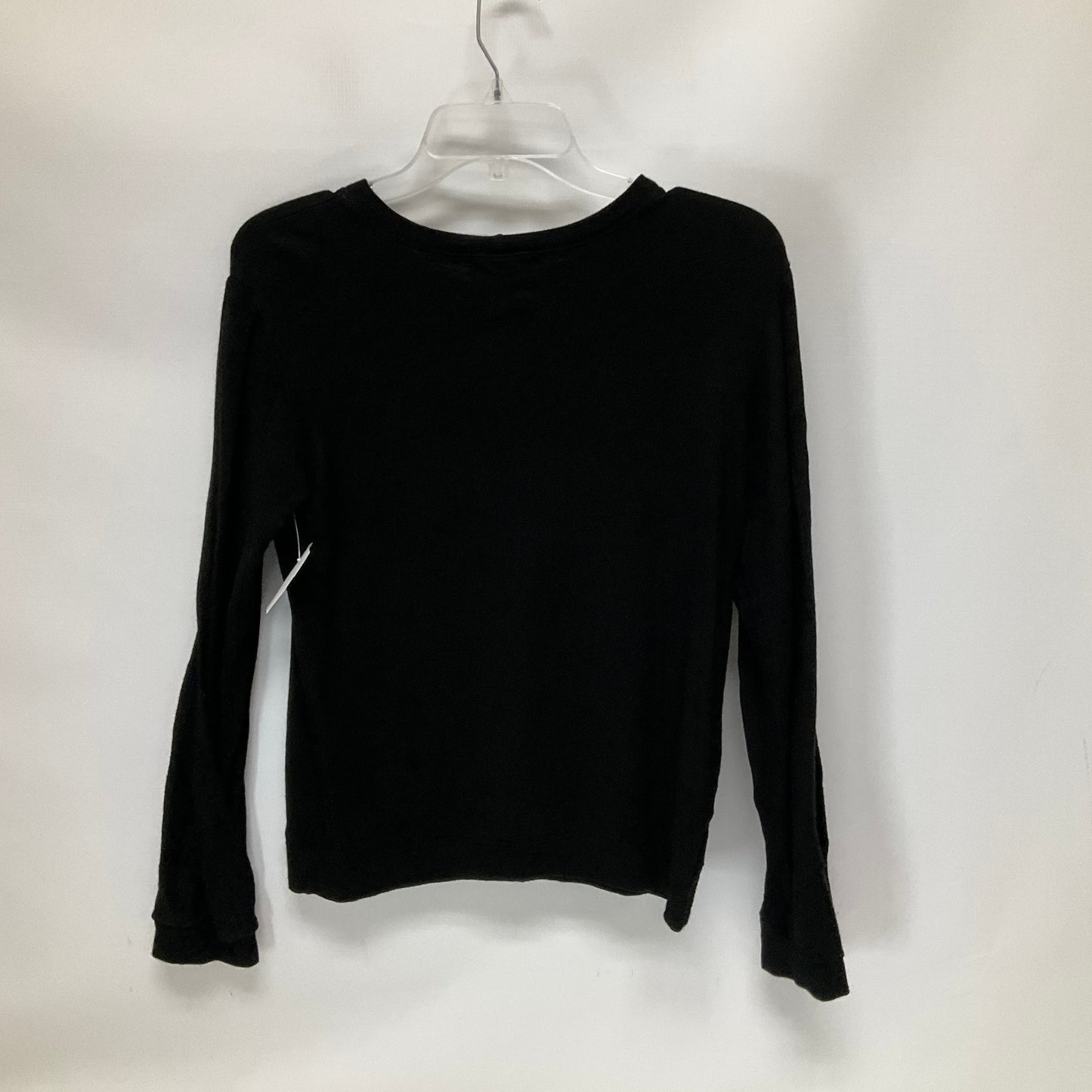 Black Athletic Top Long Sleeve Crewneck Cma, Size S