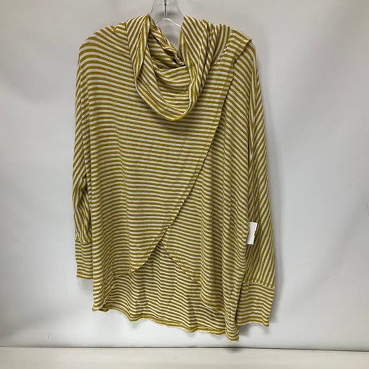 Top Long Sleeve By Anthropologie In Yellow, Size: L