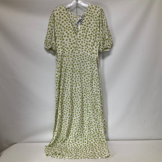 Green Dress Casual Midi Faithfull The Brand, Size 8