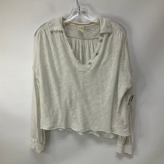 Top Long Sleeve By We The Free In Cream, Size: S