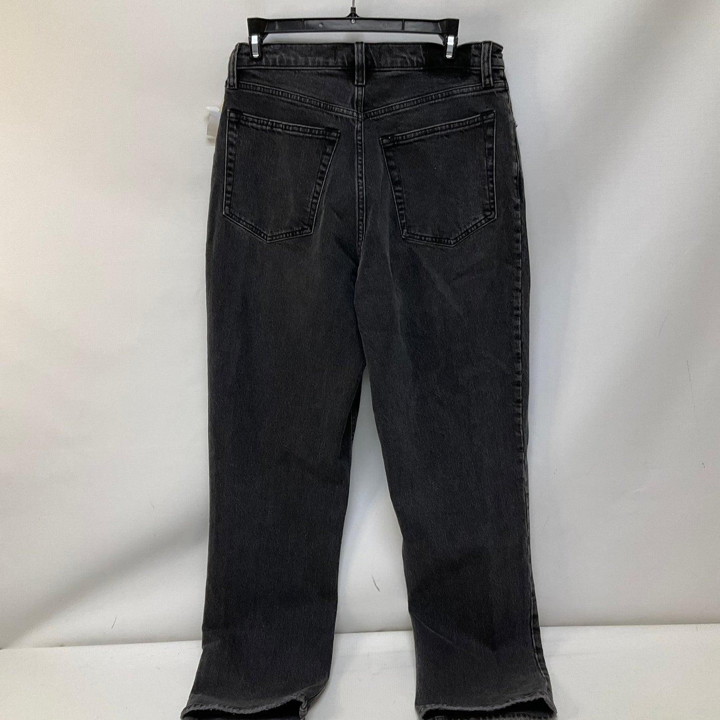 Jeans Straight By Abercrombie And Fitch In Black Denim, Size: 10