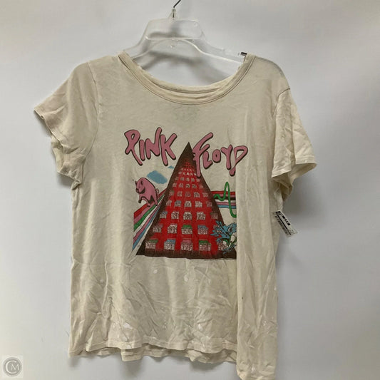 Top Short Sleeve By Chaser In Cream, Size: M