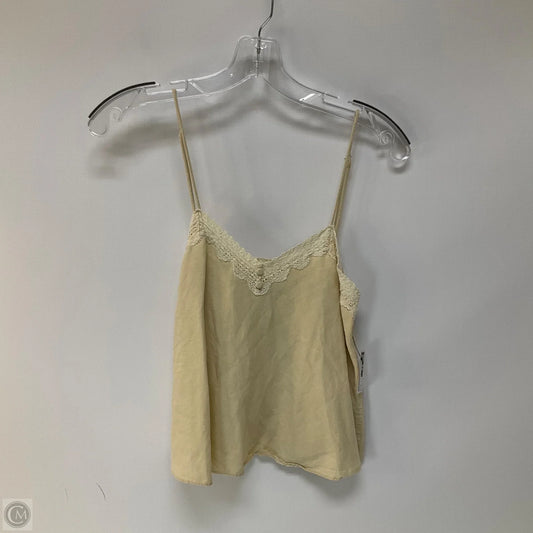 Top Sleeveless By Zara In Cream, Size: S