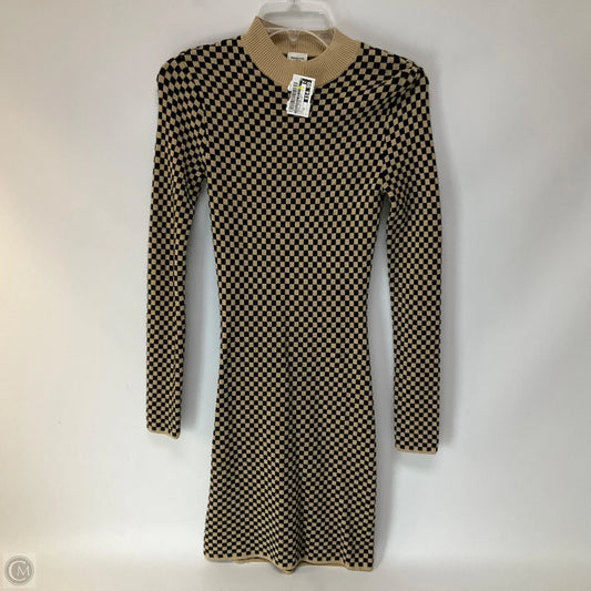 Dress Casual Midi By Abercrombie And Fitch In Checkered Pattern, Size: Xs