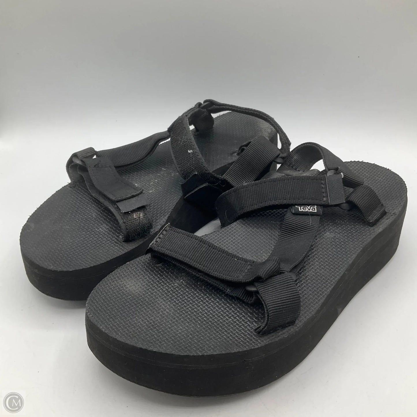 Sandals Flats By Teva In Black, Size: 8