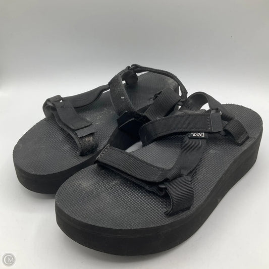 Sandals Flats By Teva In Black, Size: 8
