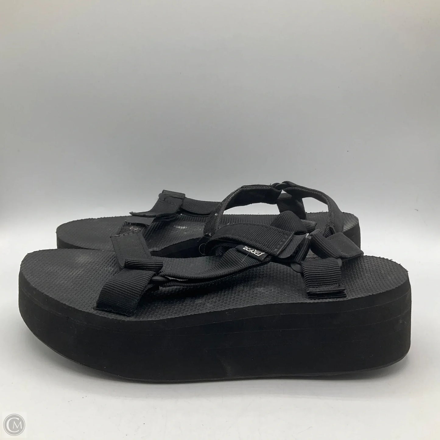 Sandals Flats By Teva In Black, Size: 8
