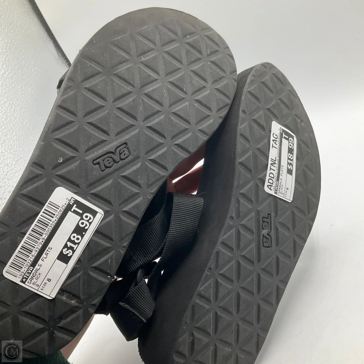 Sandals Flats By Teva In Black, Size: 8