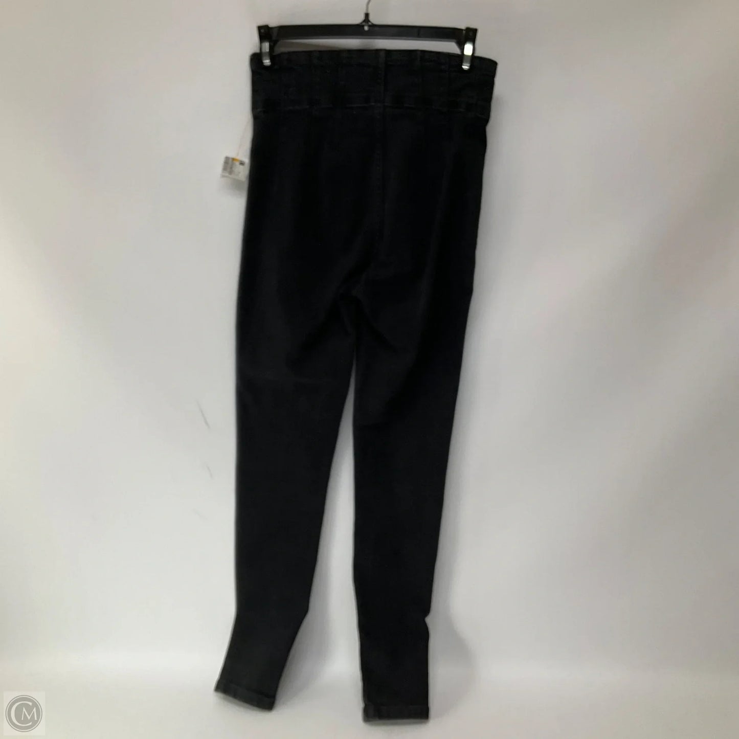 Jeans Skinny By Free People In Black Denim, Size: 0