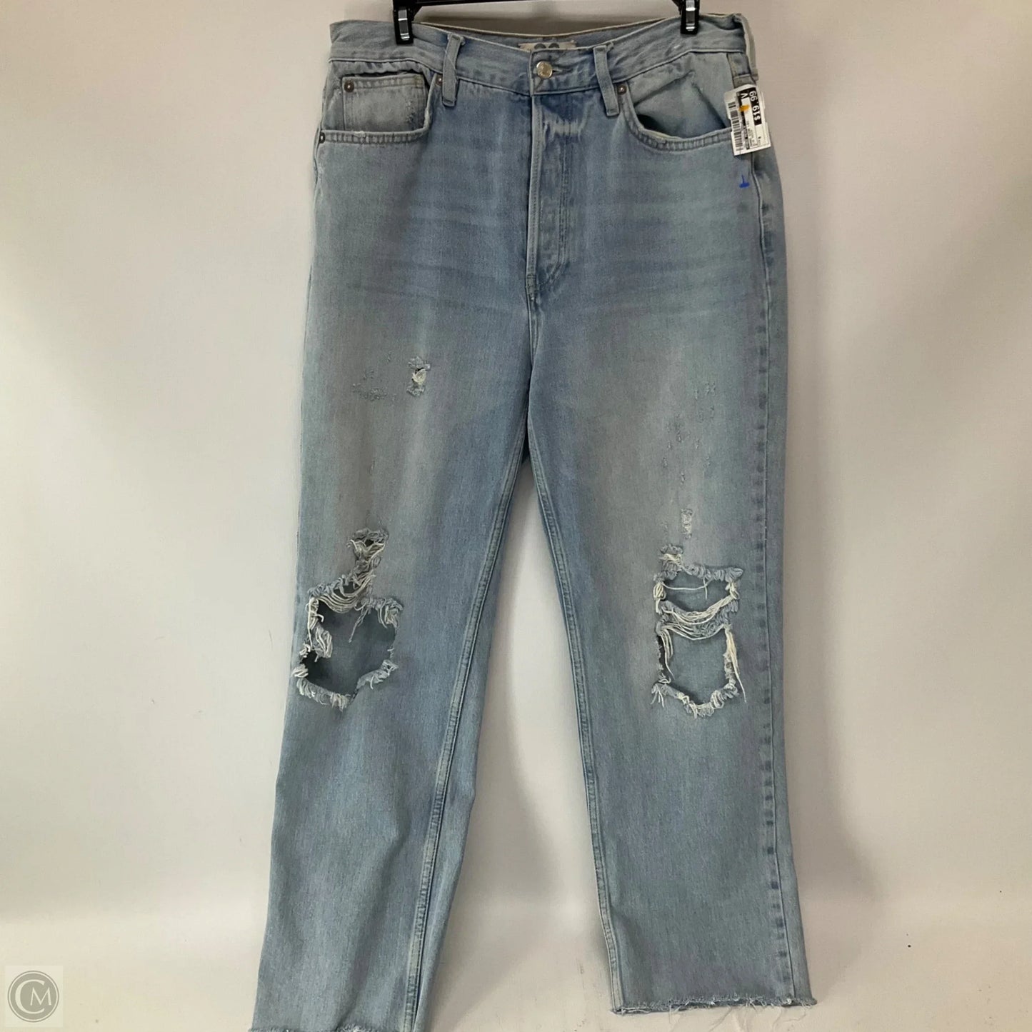 Jeans Wide Leg By Free People In Blue Denim, Size: 8