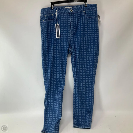 Jeans Skinny By Vineyard Vines In Blue Denim, Size: 16