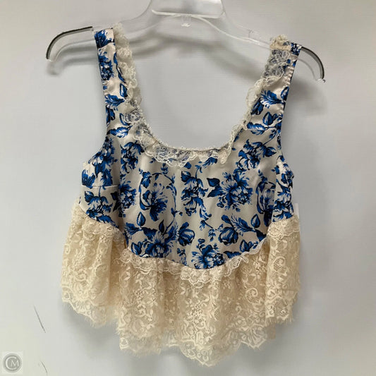 Top Sleeveless By Anthropologie In Floral Print, Size: Xs