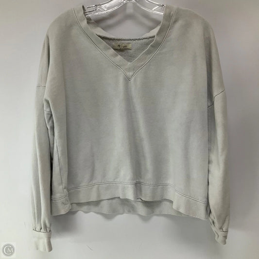 Top Long Sleeve By Madewell In White, Size: M