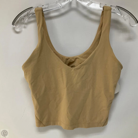 Athletic Tank Top By Lululemon In Tan, Size: S