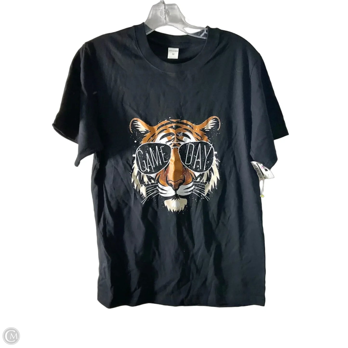 Top Short Sleeve By Cmf In Black, Size: M