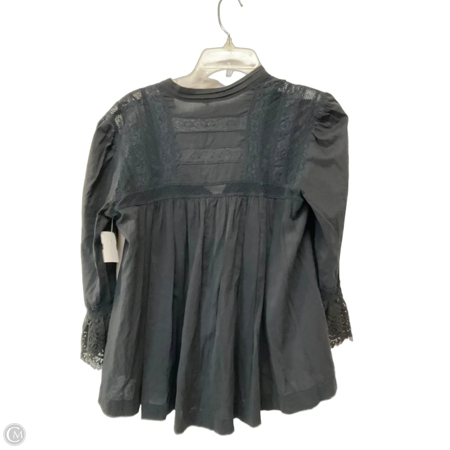 Top Long Sleeve By Free People In Black, Size: S