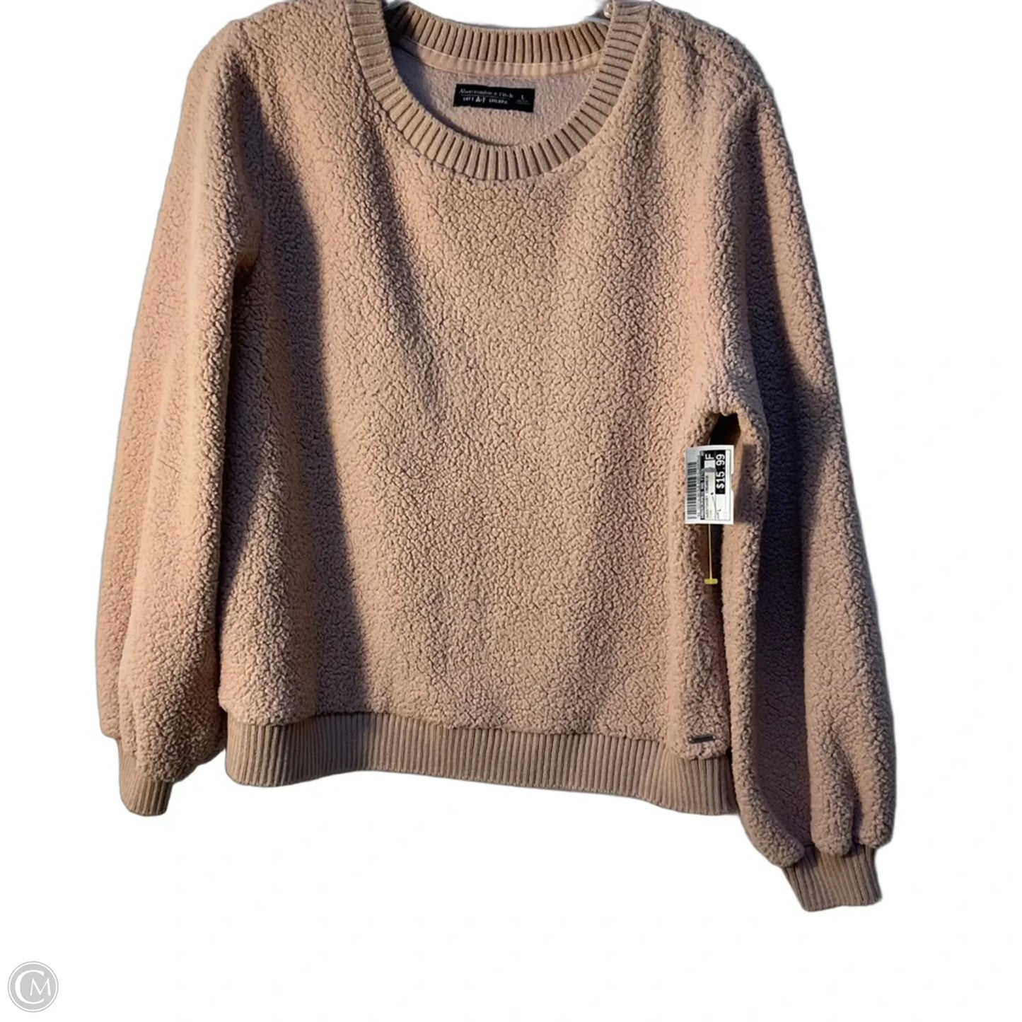 Sweatshirt Crewneck By Abercrombie And Fitch In Pink, Size: L
