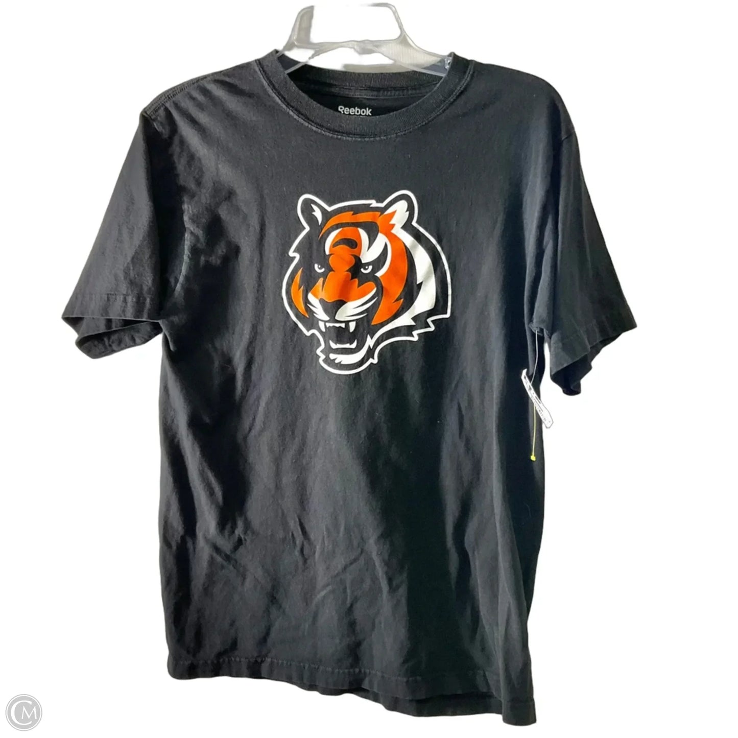 Athletic Top Short Sleeve By Reebok In Black, Size: M