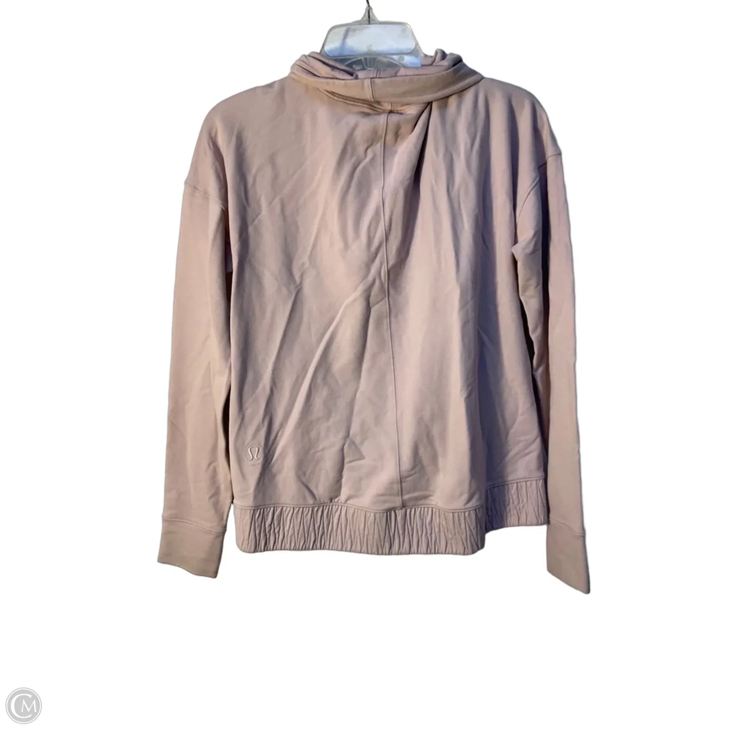 Athletic Top Long Sleeve Collar By Lululemon In Pink, Size: 6
