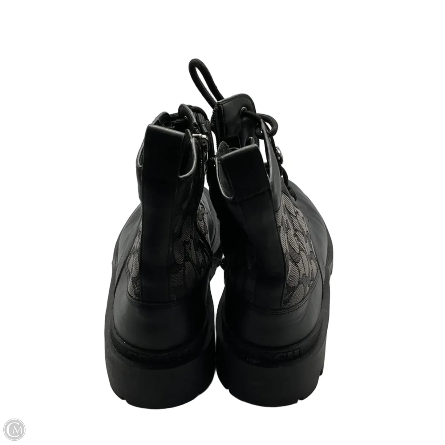 Boots Designer By Coach In Black, Size: 8