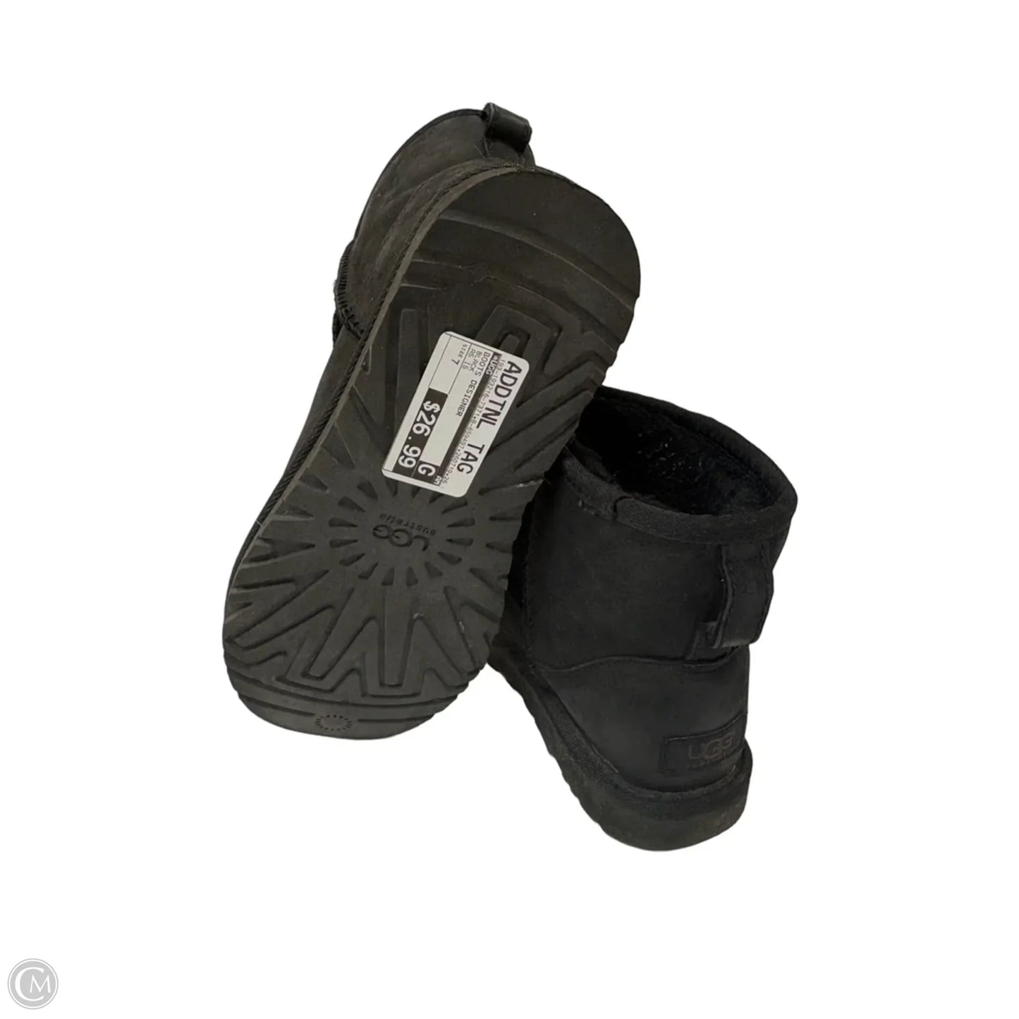 Boots Designer By Ugg In Black, Size: 7