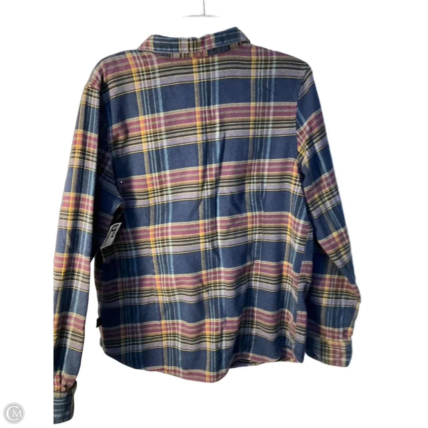 Top Long Sleeve By Patagonia In Plaid Pattern, Size: Xl