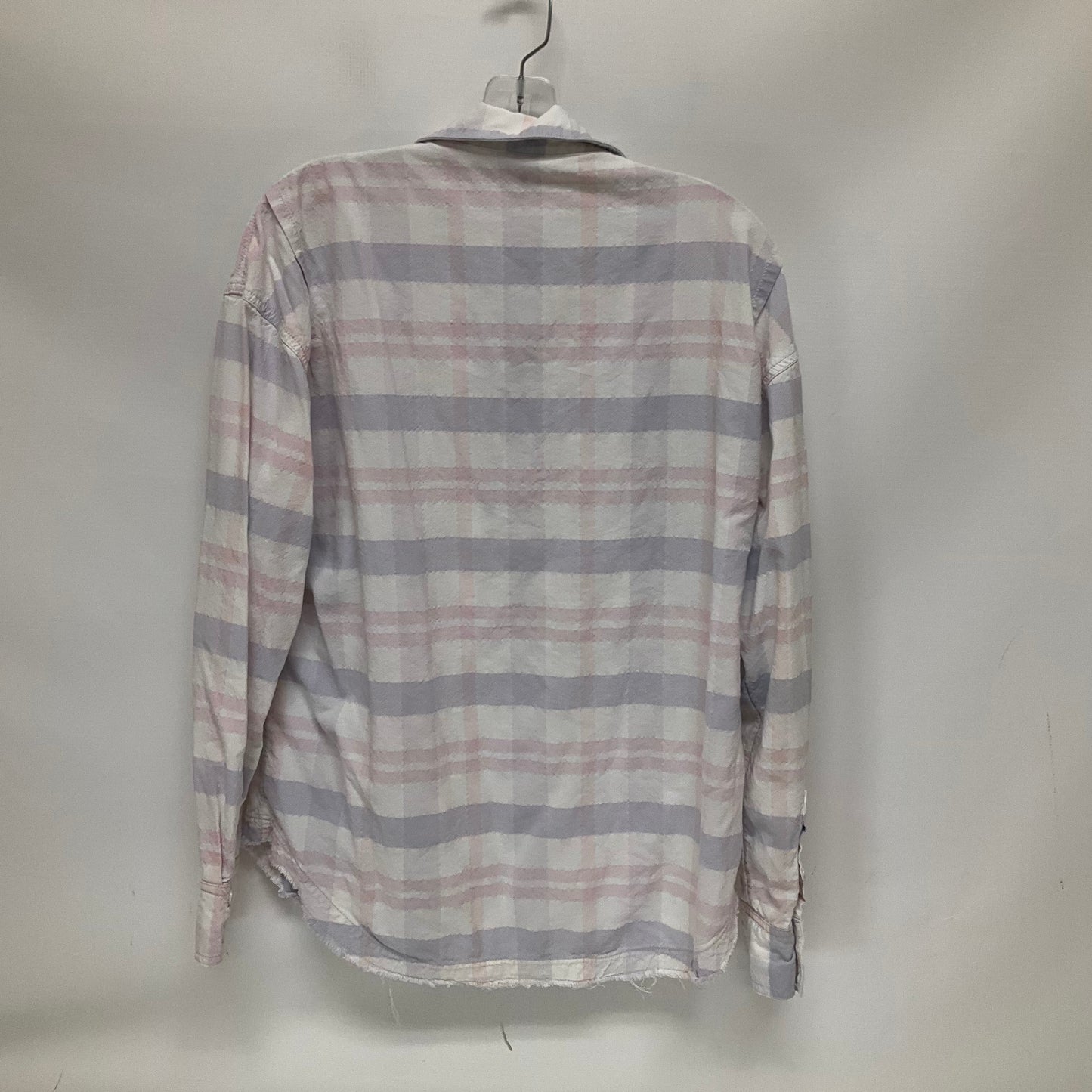 Plaid Pattern Top Long Sleeve Free People, Size S