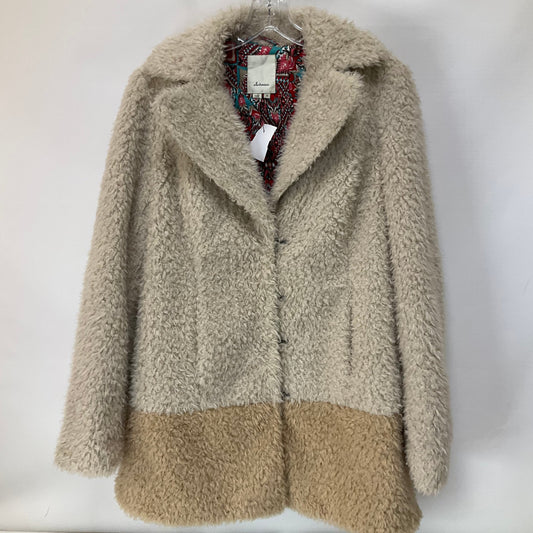 Cream Jacket Faux Fur & Sherpa Elevenses, Size M