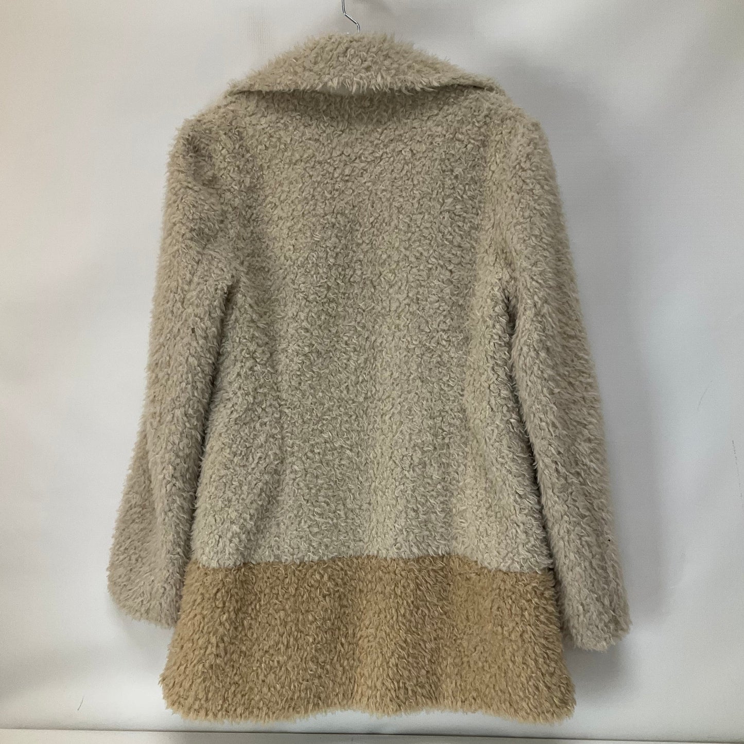 Cream Jacket Faux Fur & Sherpa Elevenses, Size M