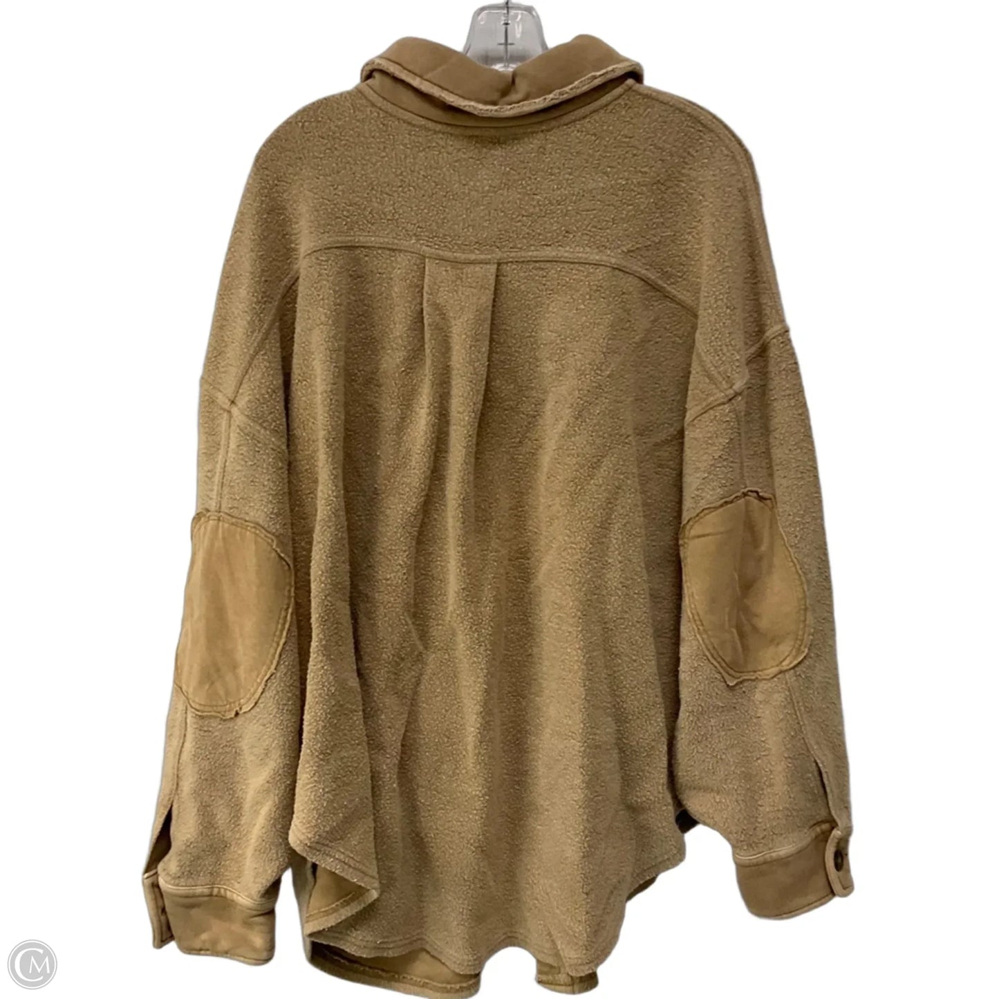 Jacket Shirt By Free People In Tan, Size: M