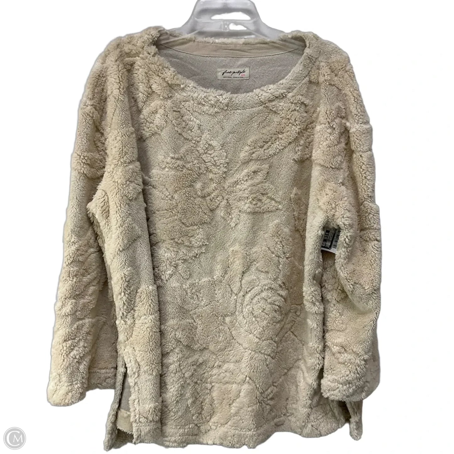Sweatshirt Crewneck By Free People In Cream, Size: M